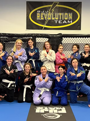 BJJ Revolution team posing for photo
